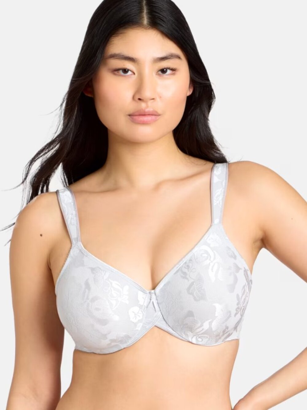 NWT Wacoal 85567 Women's Awareness Underwire Bra Microchip Floral Lace 38DD
